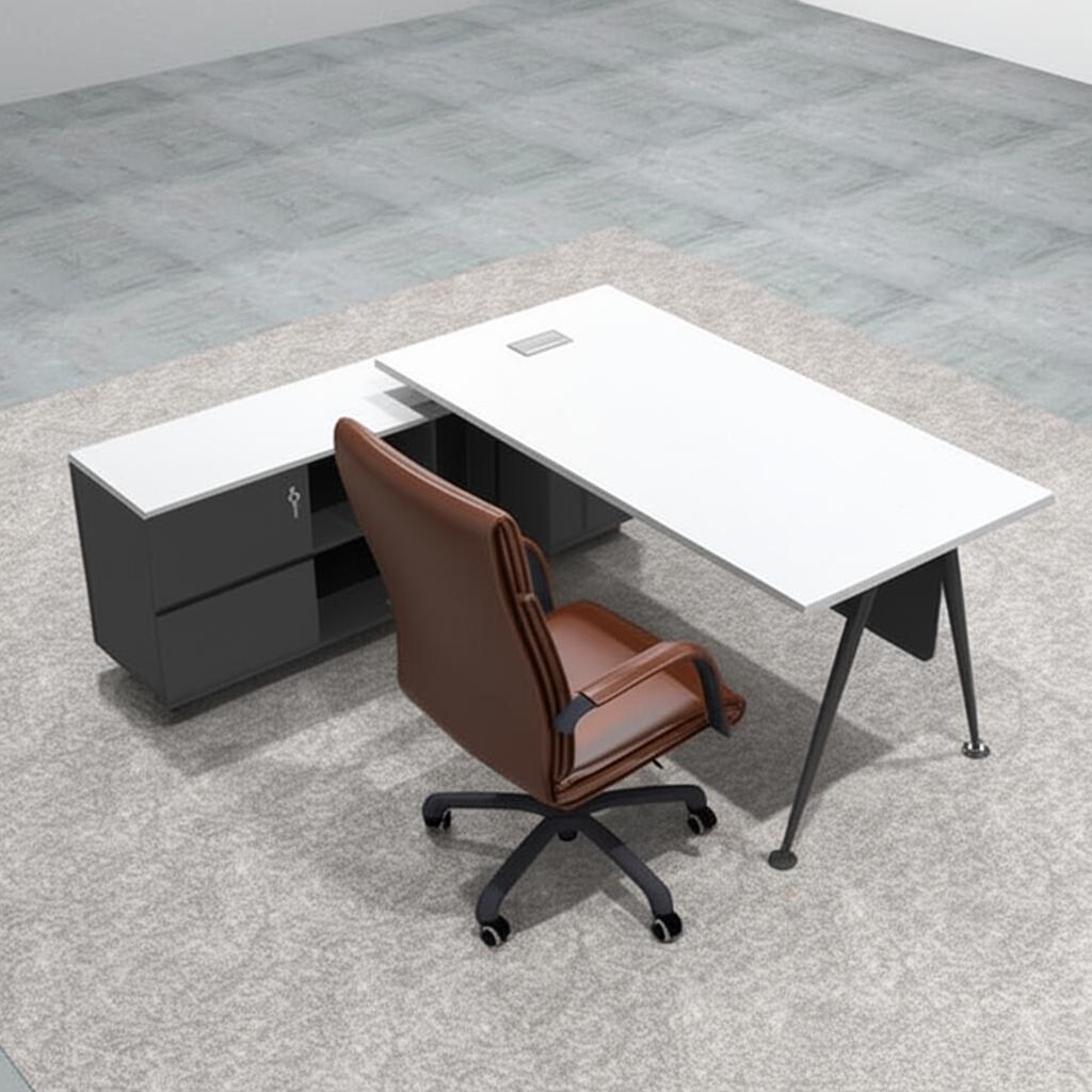 Kích thước bàn giám đốc C-Style chữ L BGD58T