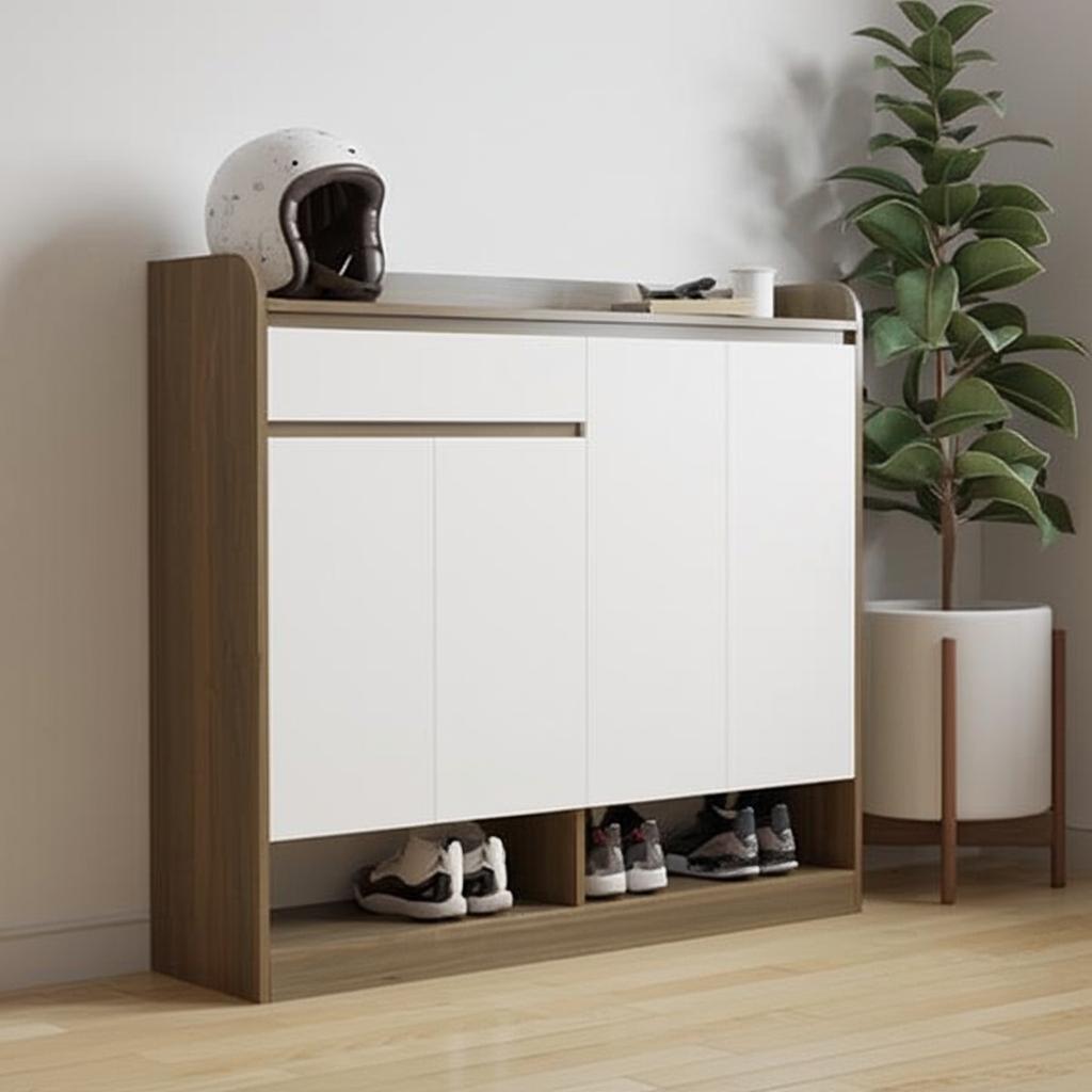 Kích thước tủ giày Etovi Kochan 120cm vân óc chó TG24