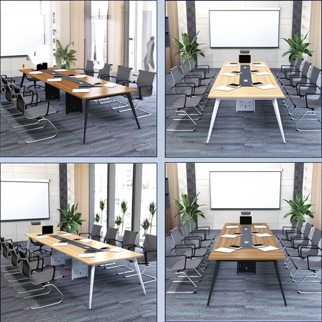 Bàn họp chân IMA 2m4 BH7224-D