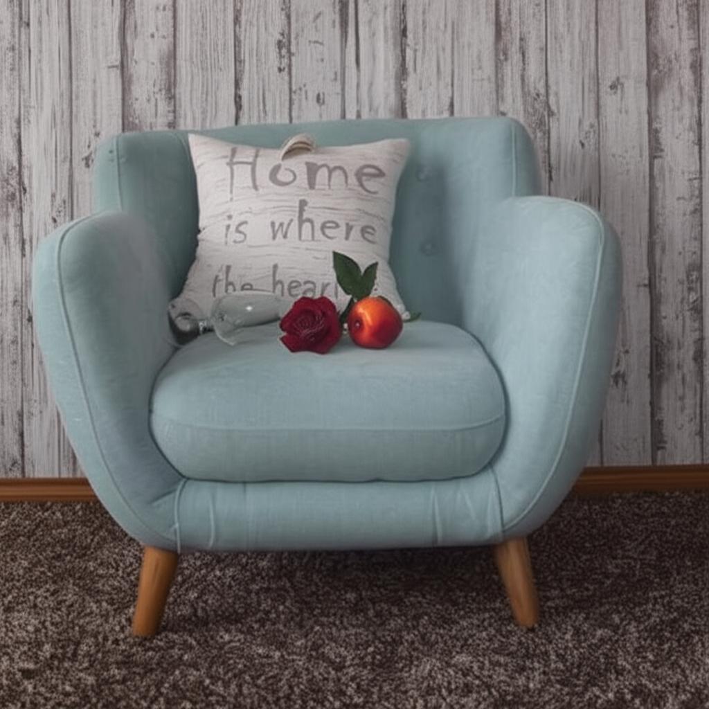 Sofa văng đơn SFV11 màu xanh nhạt
