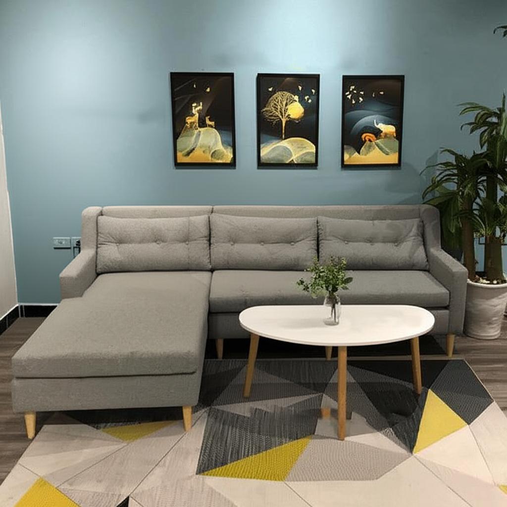 Sofa góc nỉ chữ L – SFG13G