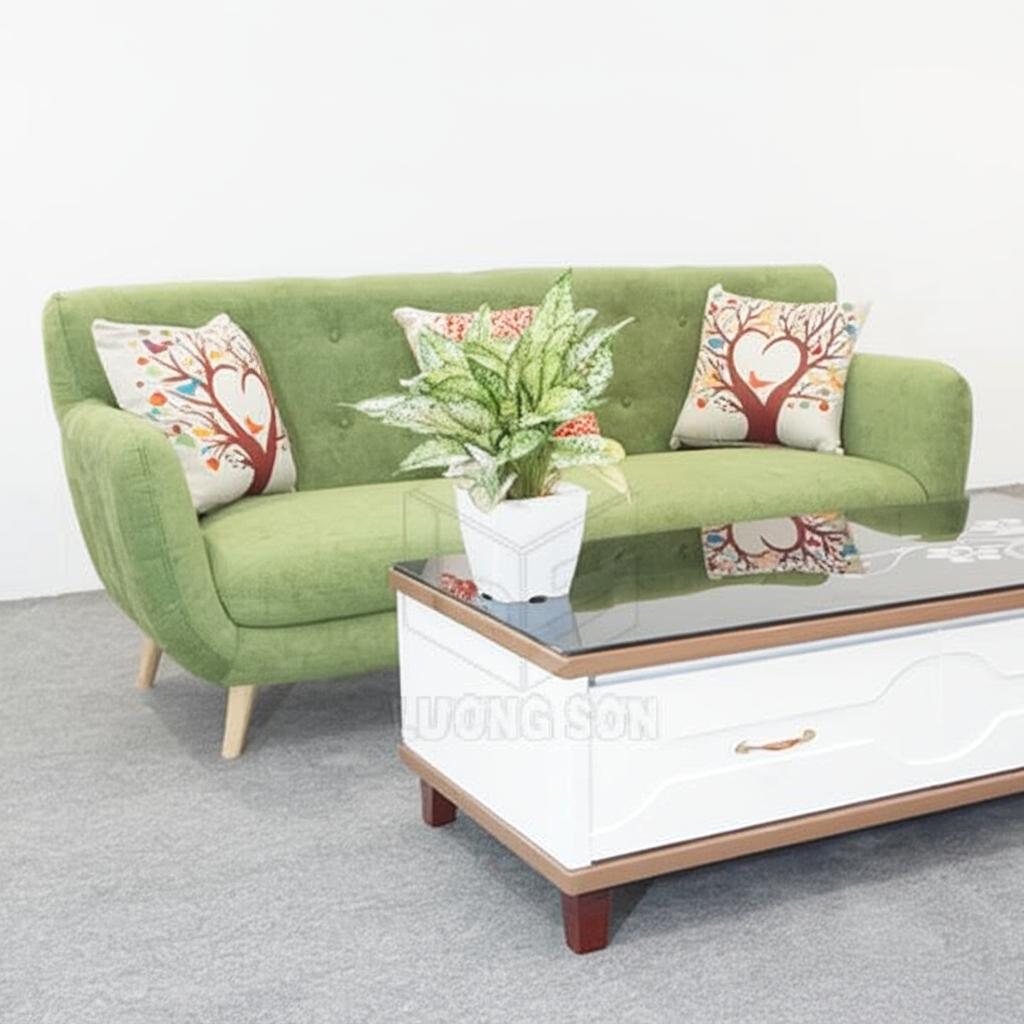 md sofa vang 1m6 mau xanh la 1