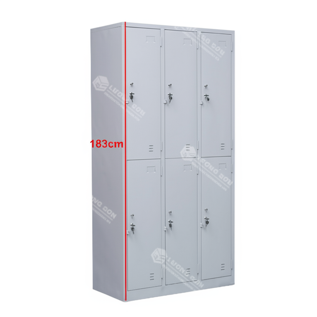 Tủ sắt để đồ 6 cánh QA6