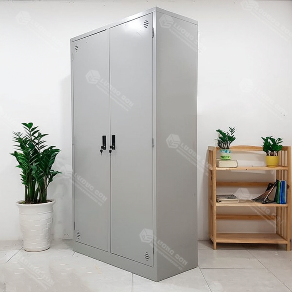 Tủ sắt đựng quần áo 2 buồng TS02QA