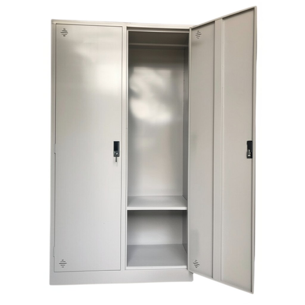 Tủ sắt đựng quần áo 2 buồng TS02QA