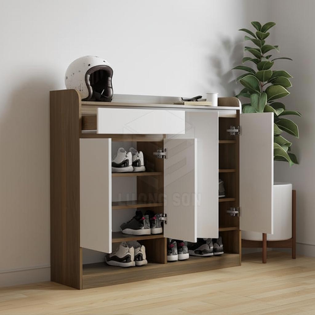 Tủ giày Etovi Kochan 120cm vân óc chó TG24