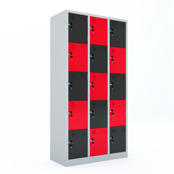 Tủ locker 15 ngăn màu sắc yêu cầu LK15A