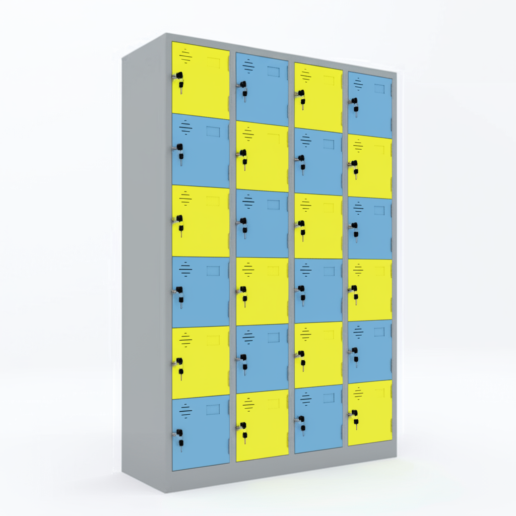 Tủ locker LK24A - Dễ dàng vệ sinh và bảo quản
