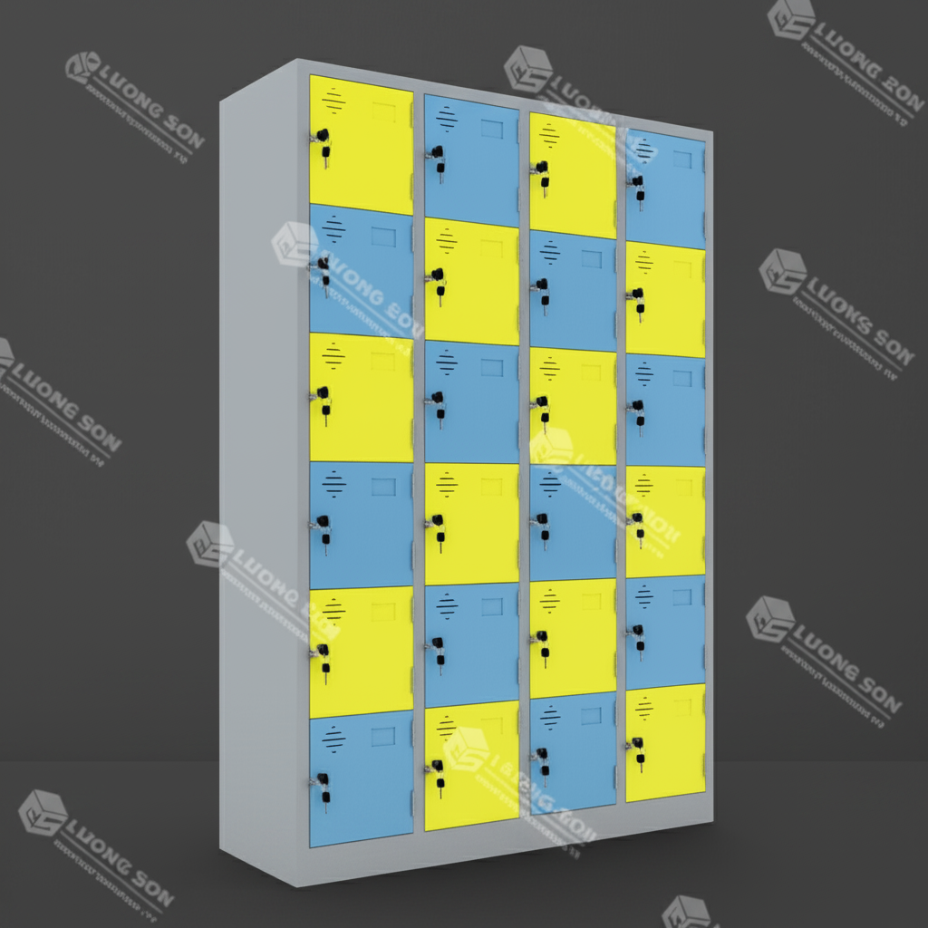 Tủ locker 24 ngăn LK24A - Thiết kế hiện đại, màu sắc tùy chọn