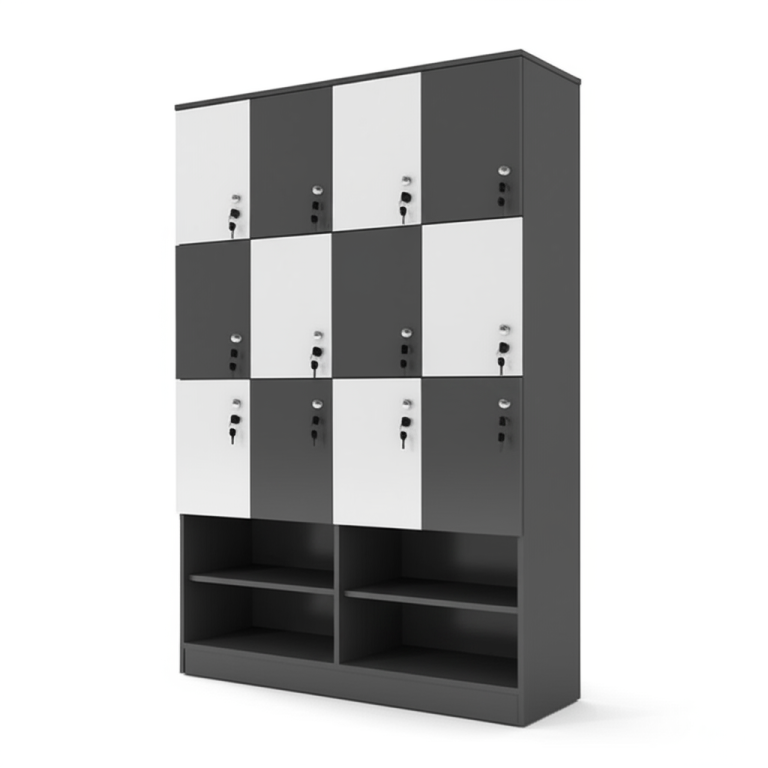 md tu locker go 12 ngan 18