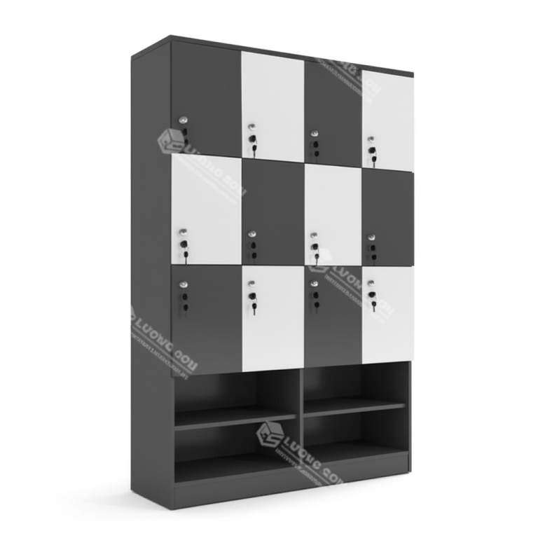 md tu locker go 12 ngan 19